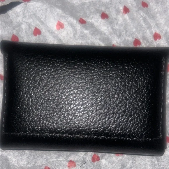 Portland Leather Black Pebbled Snap Card & Key Holder - Picture 3 of 4
